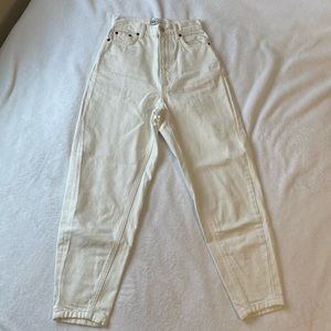 zara high rise carrot jeans
